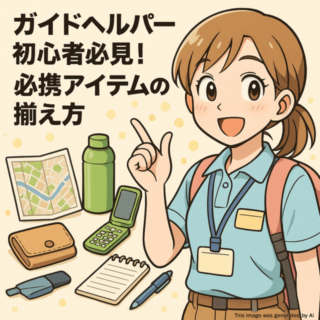 ガイドヘルパー初心者必見！必携アイテムの揃え方
