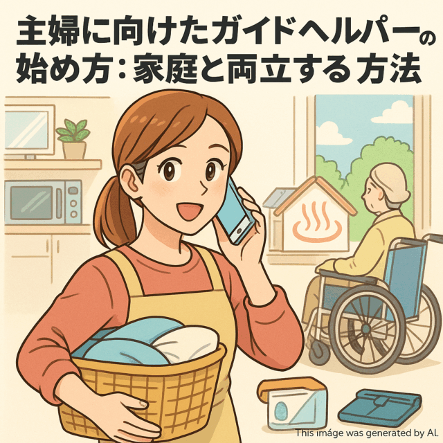 主婦に向けたガイドヘルパーの始め方：家庭と両立する方法