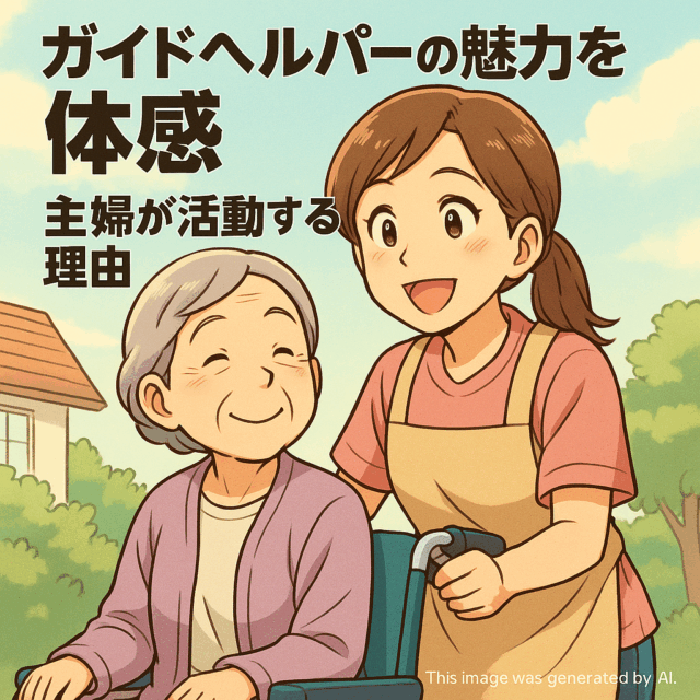ガイドヘルパーの魅力を体感：主婦が活動する理由