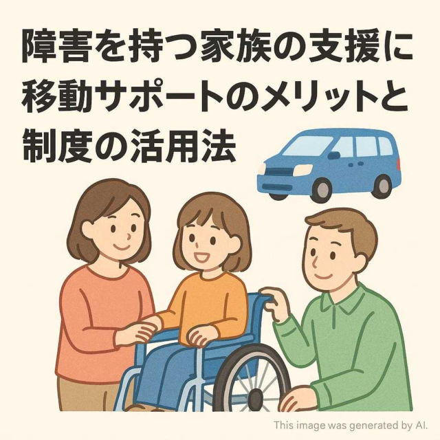 障害を持つ家族の支援に｜移動サポートのメリットと制度の活用法