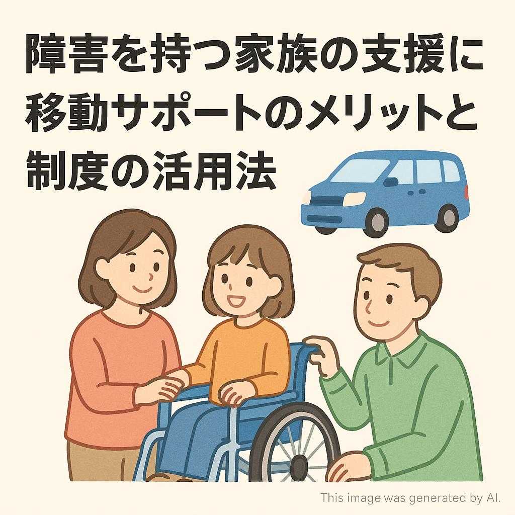 障害を持つ家族の支援に｜移動サポートのメリットと制度の活用法