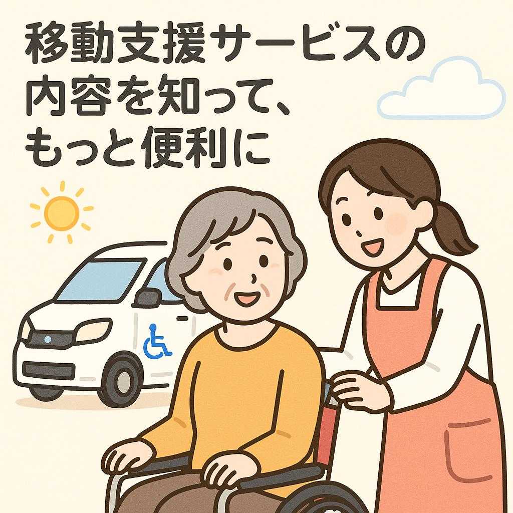 移動支援サービスの内容を知って、もっと便利に