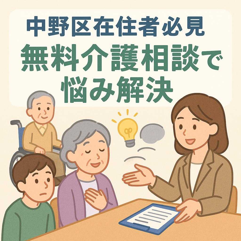 中野区在住者必見 無料介護相談で悩み解決