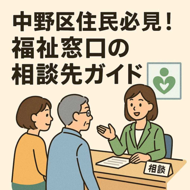 中野区住民必見！福祉窓口の相談先ガイド