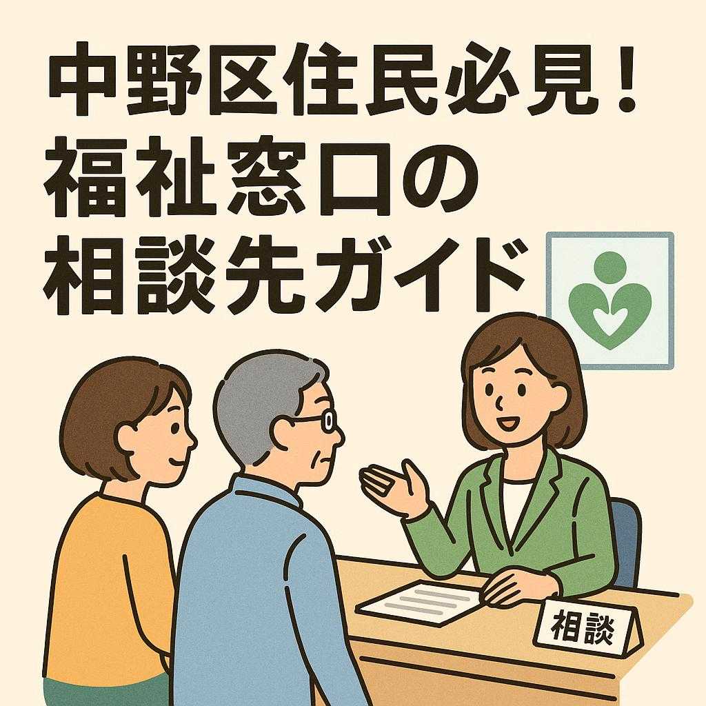 中野区住民必見！福祉窓口の相談先ガイド