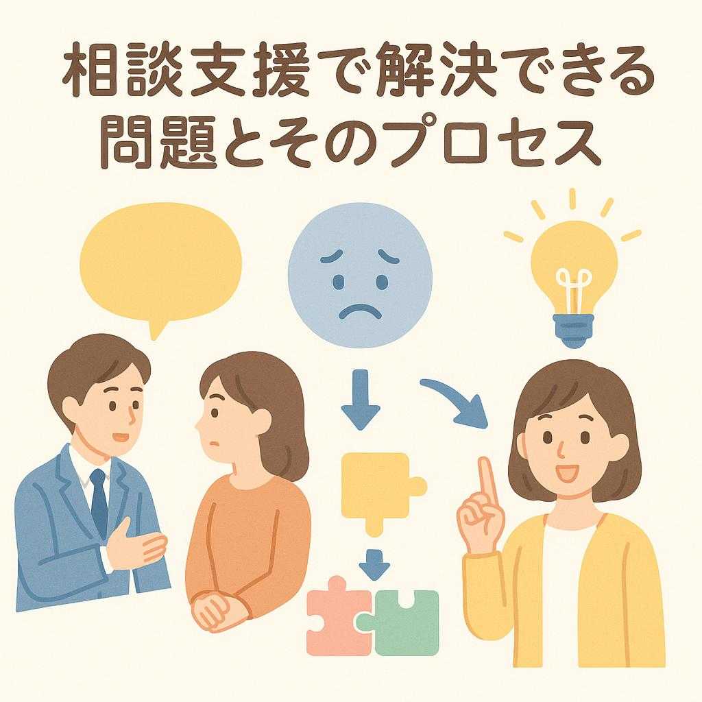 相談支援で解決できる問題とそのプロセス