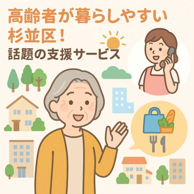 高齢者が暮らしやすい杉並区！話題の支援サービス