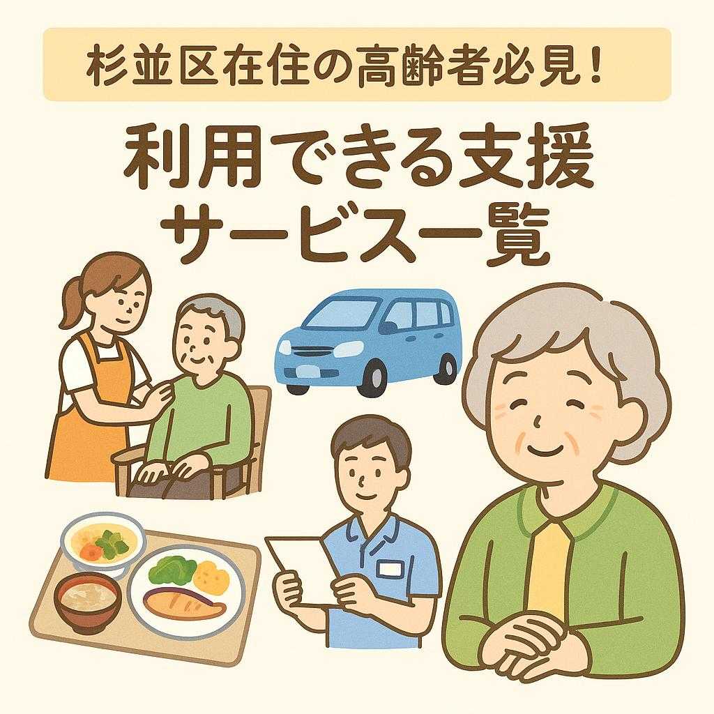 杉並区在住の高齢者必見！利用できる支援サービス一覧