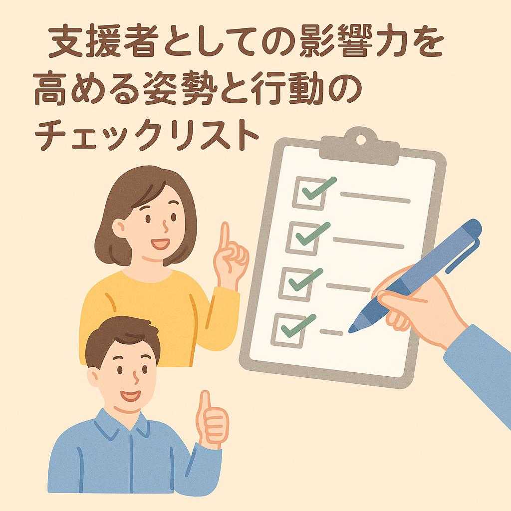 支援者としての影響力を高める姿勢と行動のチェックリスト