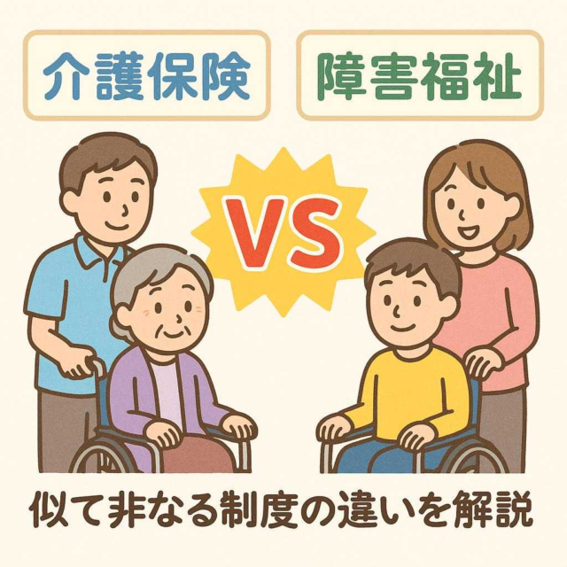 介護保険vs障害福祉！似て非なる制度の違いを解説