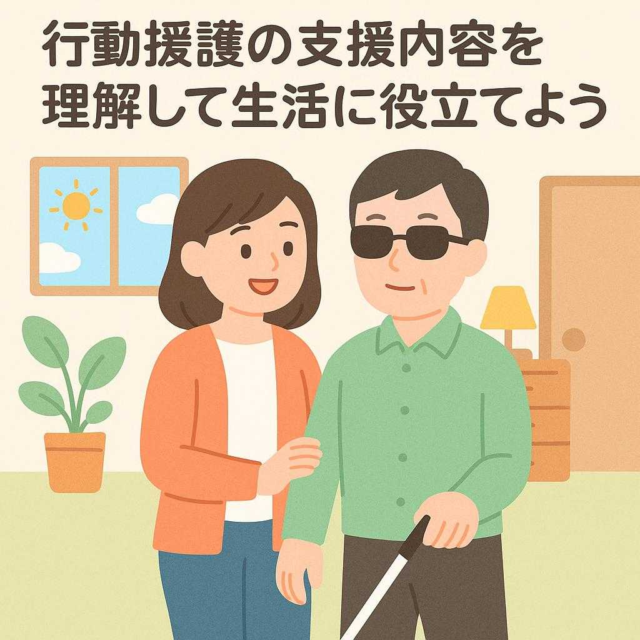 行動援護の支援内容を理解して生活に役立てよう
