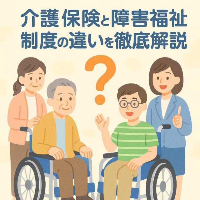 介護保険と障害福祉制度の違いを徹底解説