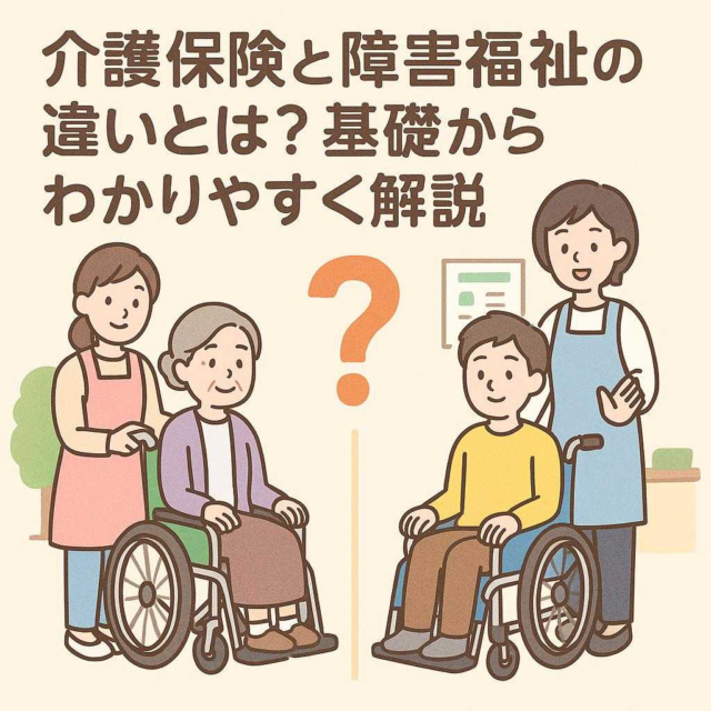 介護保険と障害福祉の違いとは？基礎からわかりやすく解説