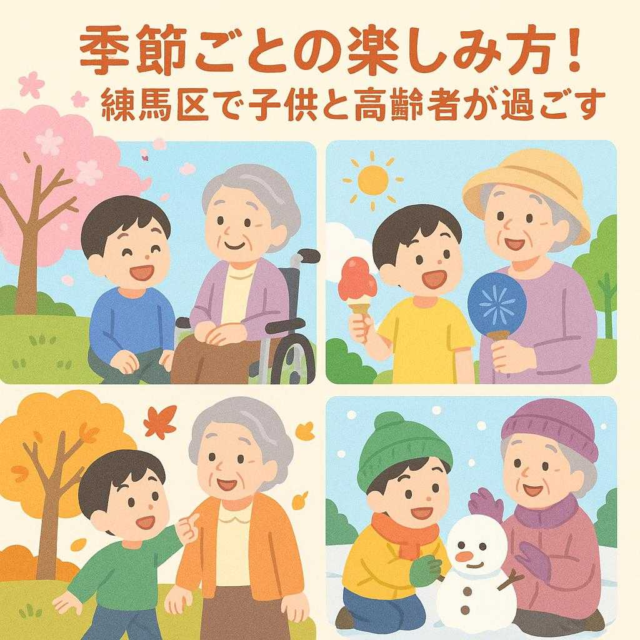 季節ごとの楽しみ方！練馬区で子供と高齢者が過ごす一日