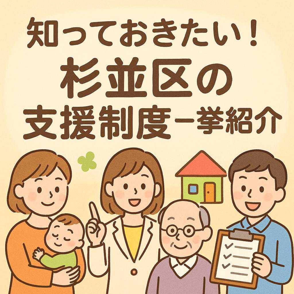 知っておきたい！杉並区の支援制度一挙紹介
