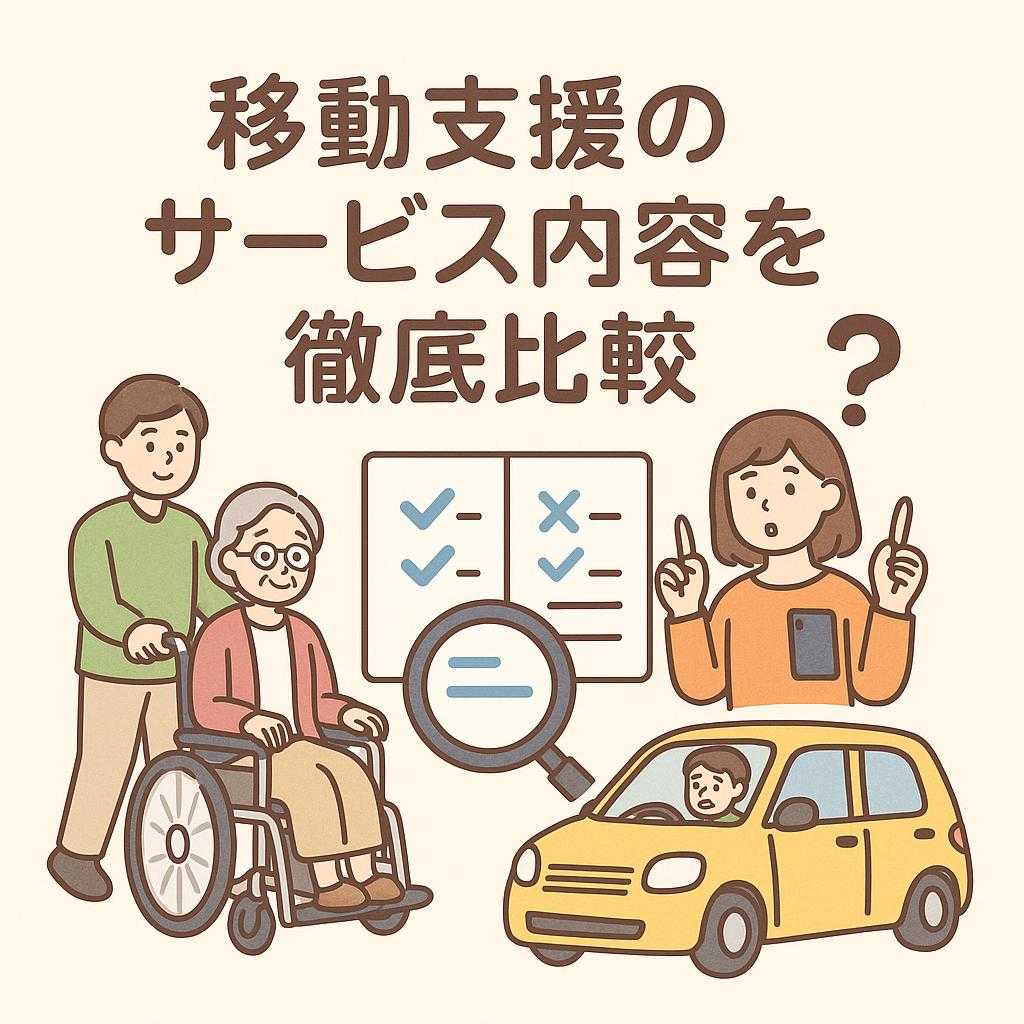 移動支援のサービス内容を徹底比較